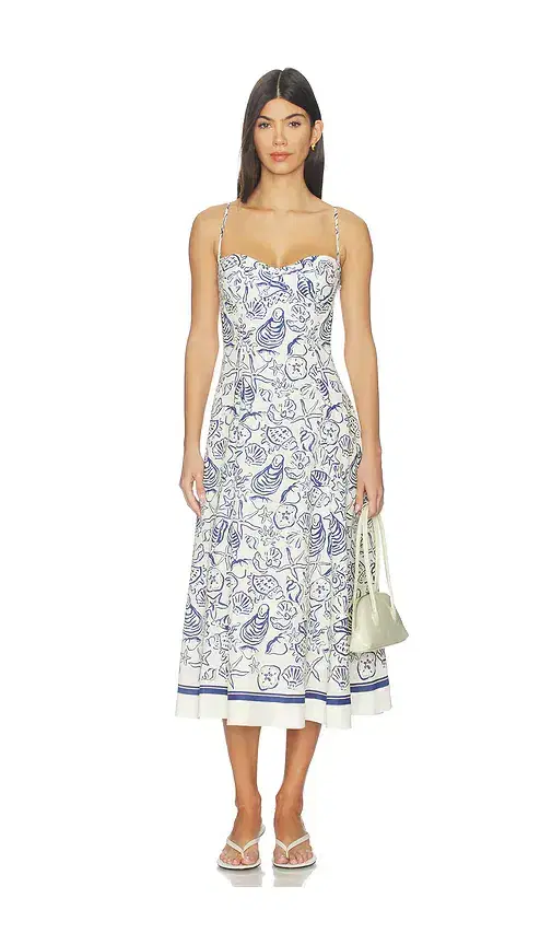 Analise Bustier Midi Dress