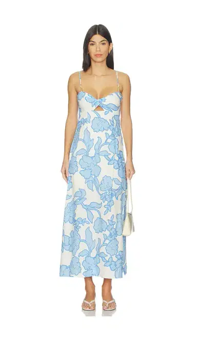 MINKPINK Alessia Twist Front Midi Dress | Thumbnail 2