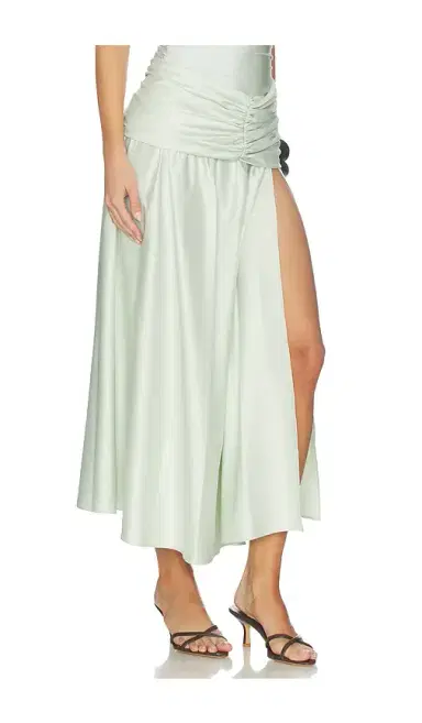 SIMKHAI Gianna Draped Midi Skirt | Thumbnail 2