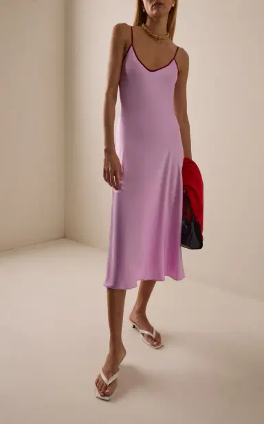 Comme Si Silk Bias Slip Dress | Thumbnail 4