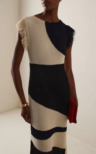 Proenza Schouler Saskia Fringed Intarsia-Knit Dress | Thumbnail 3 Proenza Schouler Saskia Fringed Intarsia-Knit Dress | Thumbnail 3