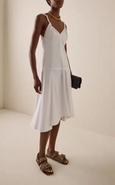Proenza Schouler Leo Twisted Cotton Midi Dress | Thumbnail 2 Proenza Schouler Leo Twisted Cotton Midi Dress | Thumbnail 2