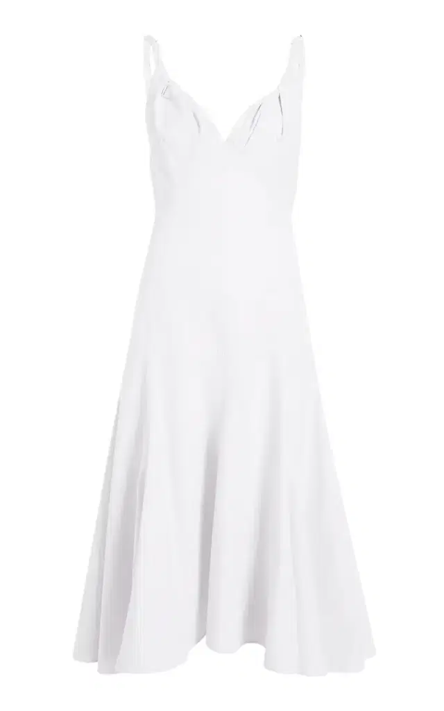 Proenza Schouler Leo Twisted Cotton Midi Dress