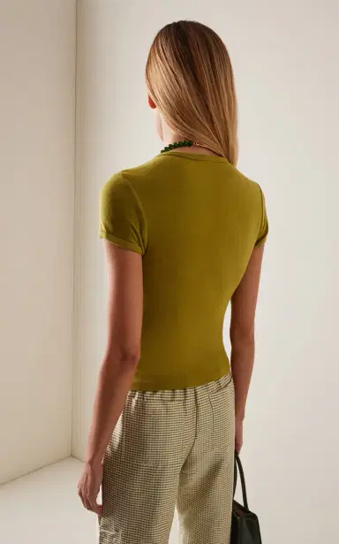 DONNI. Baby Ribbed Cotton Top | Thumbnail 5 DONNI. Baby Ribbed Cotton Top | Thumbnail 5