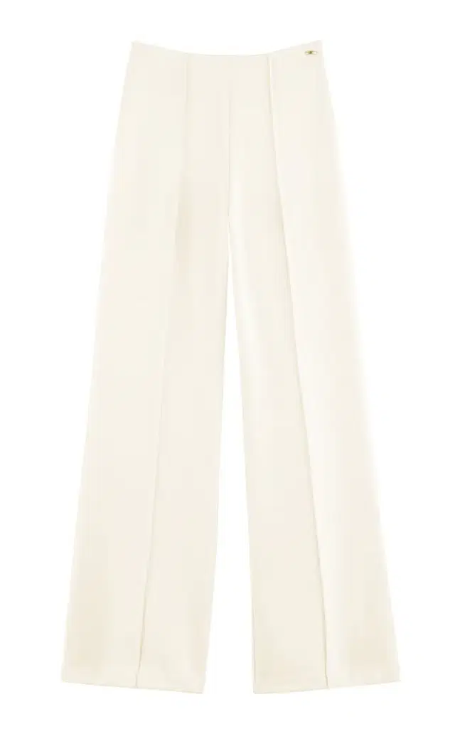 ARAKII Ruffled Straight-Leg Suit Pants Exclusive
