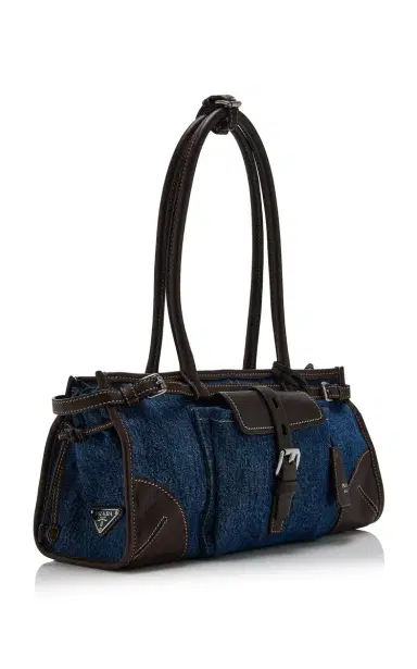 Prada Bonnie Medium Denim Bag | Thumbnail 3 Prada Bonnie Medium Denim Bag | Thumbnail 3