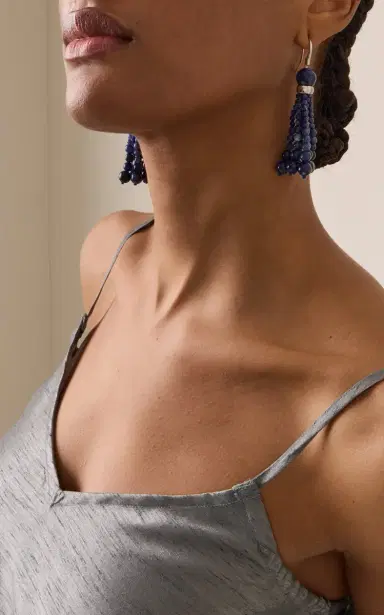 Le Sundial Le Sundial X Jeanerica Venice Opera Indigo Earrings | Thumbnail 3 Le Sundial Le Sundial X Jeanerica Venice Opera Indigo Earrings | Thumbnail 3