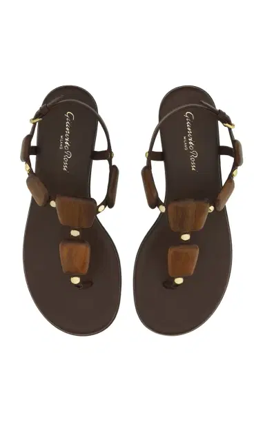 Gianvito Rossi Embellished Leather Sandals | Thumbnail 5 Gianvito Rossi Embellished Leather Sandals | Thumbnail 5