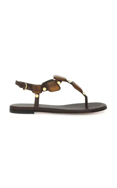Gianvito Rossi Embellished Leather Sandals | Thumbnail 7 Gianvito Rossi Embellished Leather Sandals | Thumbnail 7