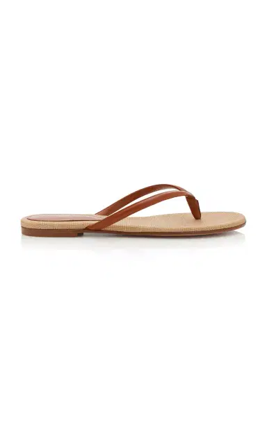 Gianvito Rossi Calypso Leather Thong Sandals | Thumbnail 1