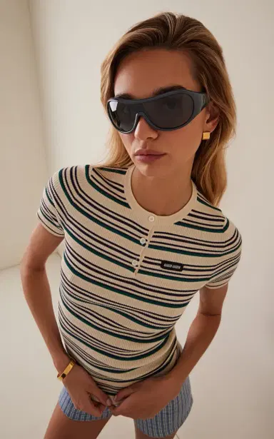 Miu Miu Mask-Frame Acetate Sunglasses | Thumbnail 2 Miu Miu Mask-Frame Acetate Sunglasses | Thumbnail 2
