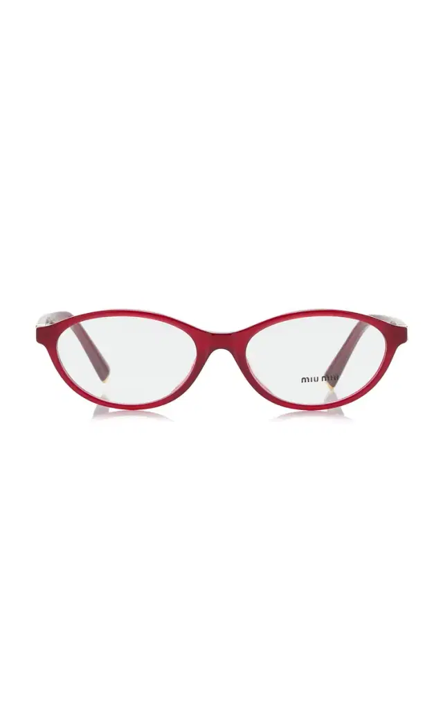 Miu Miu Round-Frame Acetate Glasses