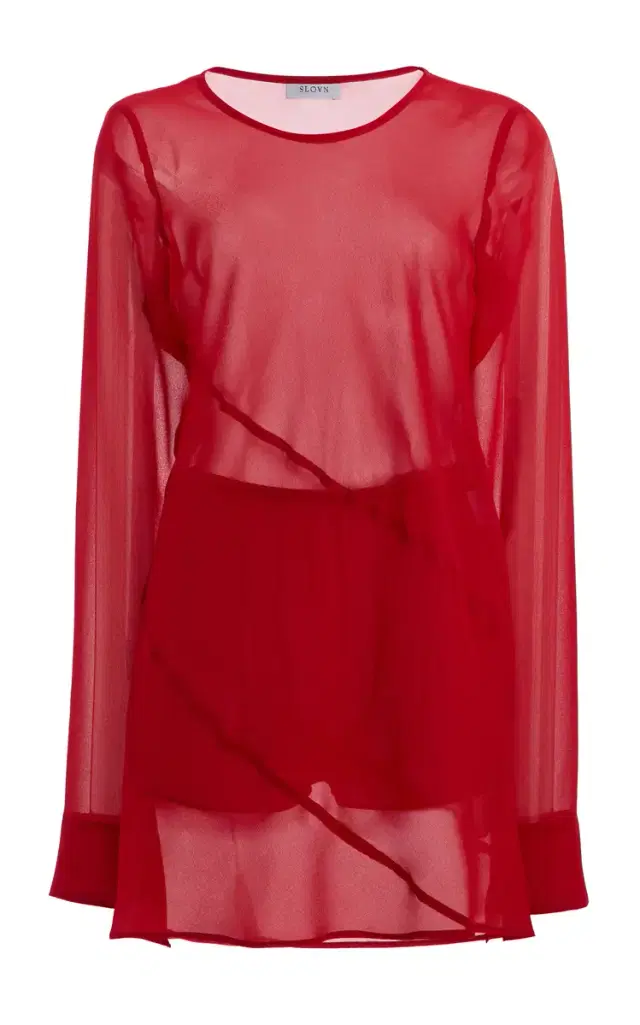 Exclusive Georgette Mini Dress with Shorts