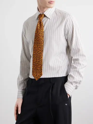 J. Mueser Leopard Print 8cm Silk Tie - Men | Thumbnail 3 J. Mueser Leopard Print 8cm Silk Tie - Men | Thumbnail 3