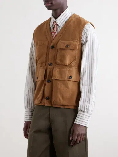 Drake's Cotton-Drill Utility Vest - Men | Thumbnail 3 Drake's Cotton-Drill Utility Vest - Men | Thumbnail 3