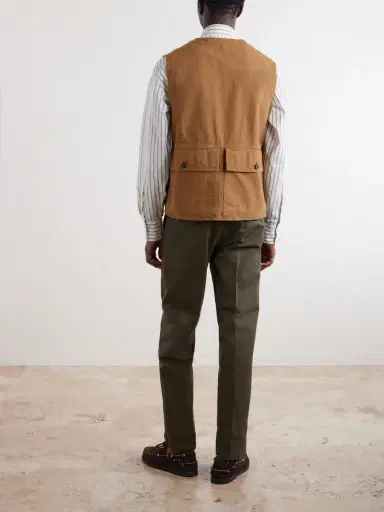 Drake's Cotton-Drill Utility Vest - Men | Thumbnail 4 Drake's Cotton-Drill Utility Vest - Men | Thumbnail 4