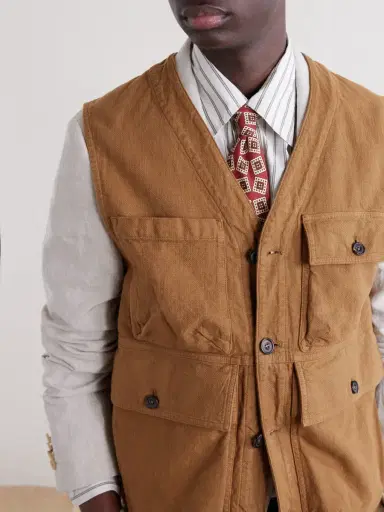 Drake's Cotton-Drill Utility Vest - Men | Thumbnail 5 Drake's Cotton-Drill Utility Vest - Men | Thumbnail 5