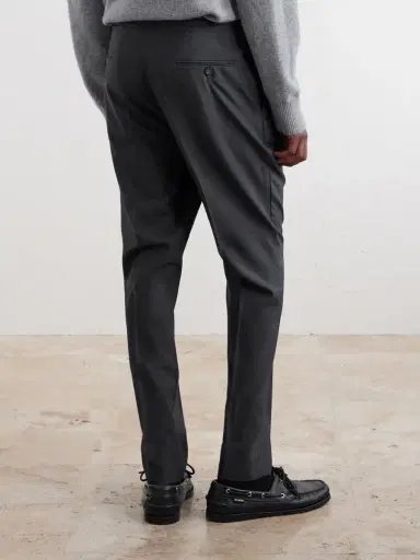OFFICINE GÉNÉRALE Drew Tapered Pleated Wool Trousers - Men | Thumbnail 4