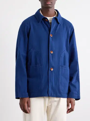 Drake's Cotton and Linen-Blend Chore Jacket - Men | Thumbnail 3