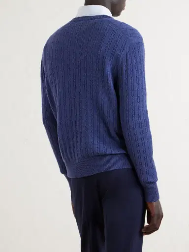 dunhill Ribbed Cashmere Sweater - Men | Thumbnail 4
