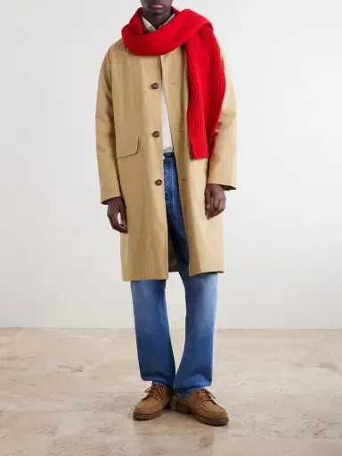 Drake's Reversible Corduroy-Trimmed Cotton and Linen-Blend Jacket - Men | Thumbnail 2