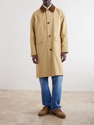 Drake's Reversible Corduroy-Trimmed Cotton and Linen-Blend Jacket - Men | Thumbnail 3