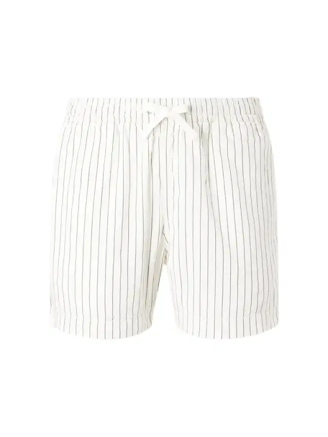 Straight-Leg Striped Cotton and Linen-Blend Drawstring Shorts - Men