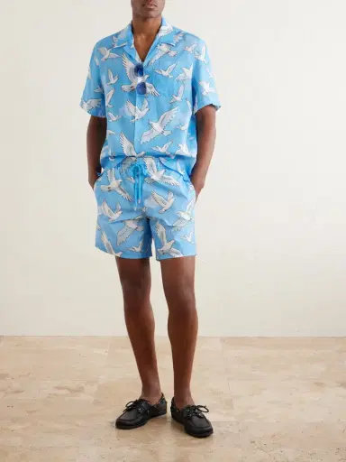Vilebrequin 3.Paradis Chelly Printed Camp-Collar Linen Shirt - Men | Thumbnail 2