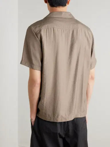 NN07 Hank 5971 Camp-Collar Modal-Blend Seersucker Shirt - Men | Thumbnail 3 NN07 Hank 5971 Camp-Collar Modal-Blend Seersucker Shirt - Men | Thumbnail 3