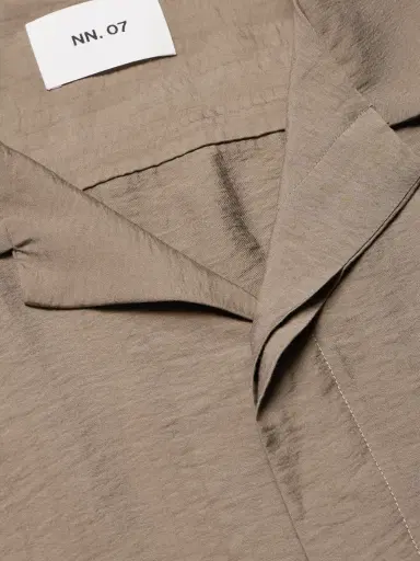 NN07 Hank 5971 Camp-Collar Modal-Blend Seersucker Shirt - Men | Thumbnail 4 NN07 Hank 5971 Camp-Collar Modal-Blend Seersucker Shirt - Men | Thumbnail 4