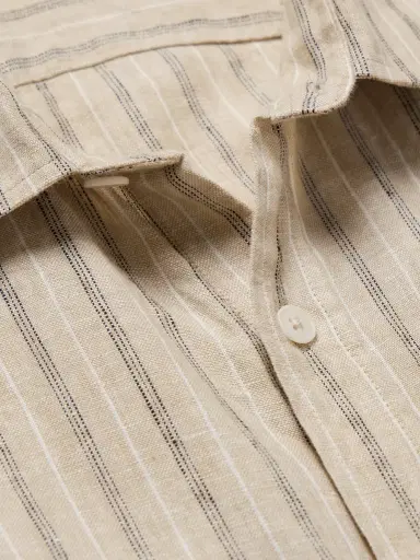NN07 Deon 5728 Striped Linen Shirt - Men | Thumbnail 5