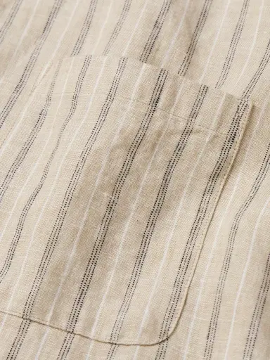 NN07 Deon 5728 Striped Linen Shirt - Men | Thumbnail 6