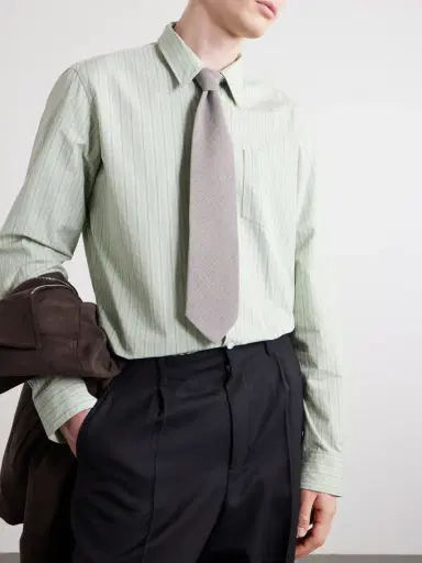 Oliver Spencer 8cm -Knitted Cotton-Blend Tie - Men | Thumbnail 3