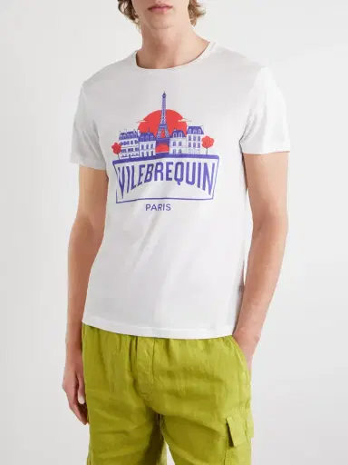Vilebrequin Thom City Logo-Print Cotton-Jersey T-Shirt - Men | Thumbnail 3