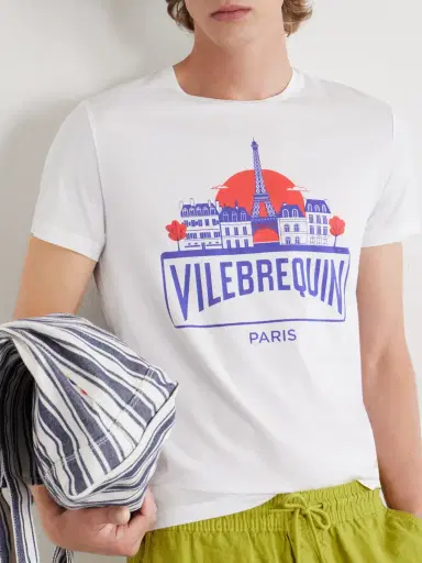 Vilebrequin Thom City Logo-Print Cotton-Jersey T-Shirt - Men | Thumbnail 5