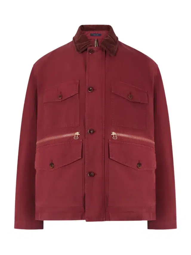 Corduroy-Trimmed Cotton Jacket - Men