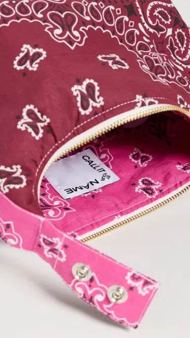 CALL IT BY YOUR NAME Mini Berlingot Bag Bordeaux/Fuchsia One Size | Thumbnail 6