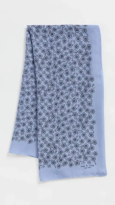 rag & bone Mel Floral Scarf Taupe Floral One Size | Thumbnail 2