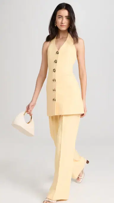 The Wolf Gang Irida Vest Dress Butter S | Thumbnail 6