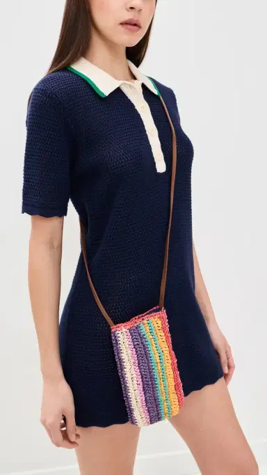 Faherty Straw Stripe Crossbody Bag | Thumbnail 3