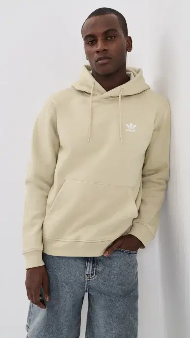 Adidas Trefoil Essentials Hoodie Stone Khaki M | Thumbnail 2