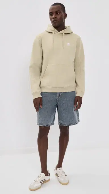Adidas Trefoil Essentials Hoodie Stone Khaki M | Thumbnail 5