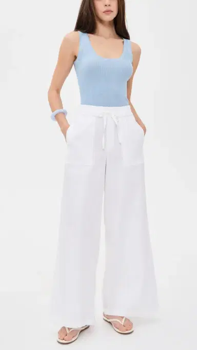 Splendid Mallory Poplin Pants White | Thumbnail 5