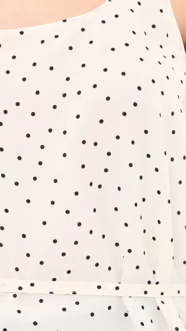 Theory Dot Print Belted Tank Top ulti/Chk | Thumbnail 6