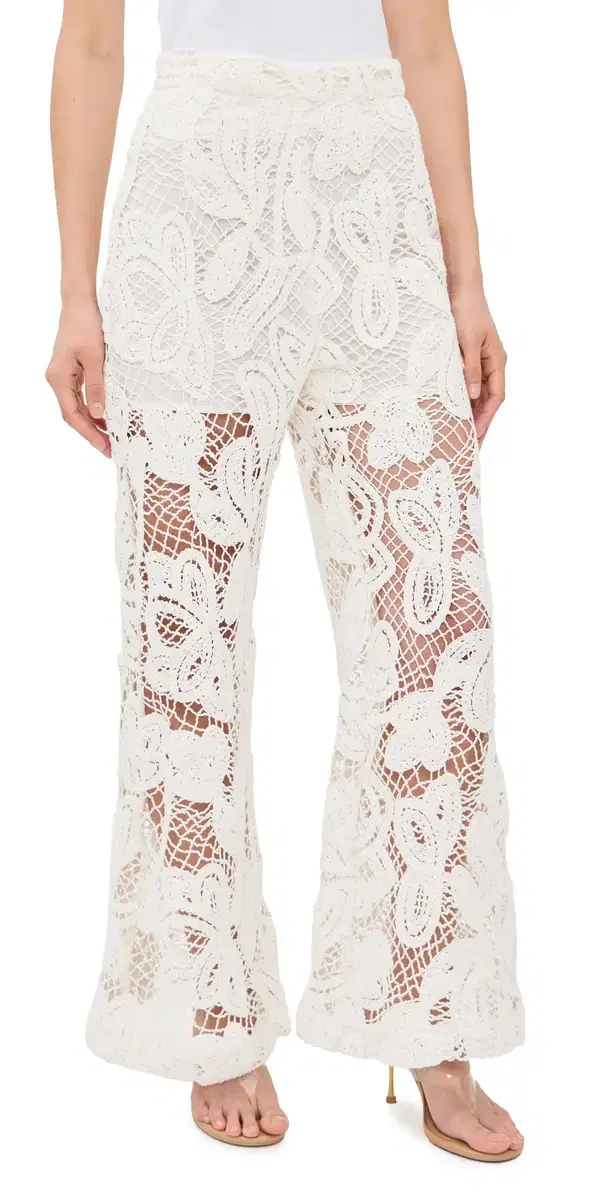 a Dolce Pants White