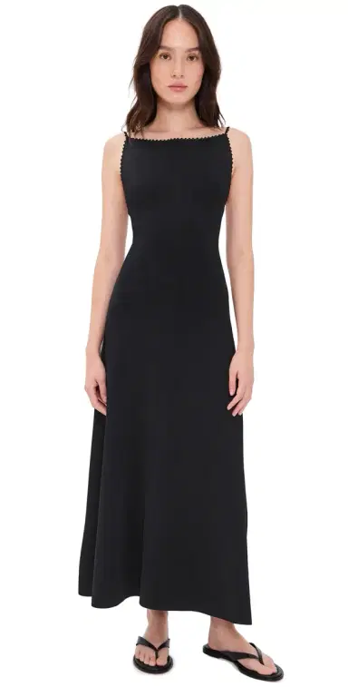 Theory Square Neck Maxi Dress | Thumbnail 1 Theory Square Neck Maxi Dress | Thumbnail 1