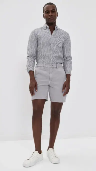 rag & bone Classic Aero Stretch Shorts 8 Bedford Grey 38 | Thumbnail 5