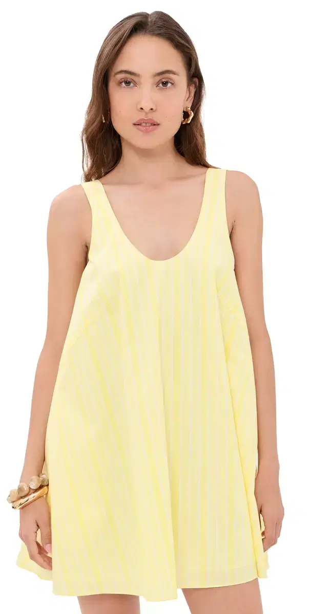 Tula Mini Dress Elisa Stripe/Daffodil White