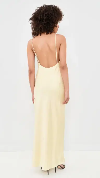 Line & Dot Emel Maxi Dress Light Yellow | Thumbnail 3 Line & Dot Emel Maxi Dress Light Yellow | Thumbnail 3