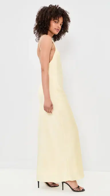 Line & Dot Emel Maxi Dress Light Yellow | Thumbnail 4 Line & Dot Emel Maxi Dress Light Yellow | Thumbnail 4